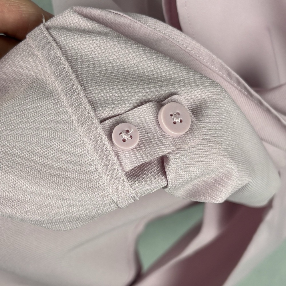 Lululemon Airing Easy Shirt Men’s Large Pink Long Sleeve Casual Preppy Stretch - Picture 9 of 9